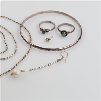Silver Jewelry, 6 Pieces