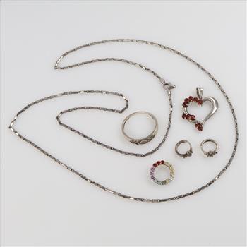 Silver Jewelry, 6 Pieces