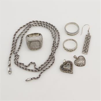 Silver Jewelry, 6 Pieces