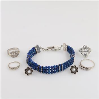 Silver Jewelry, 7 Pieces