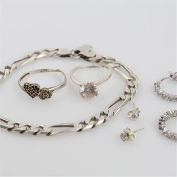 Silver Jewelry, 7 Pieces