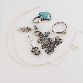 Silver Jewelry, 7 Pieces