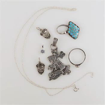 Silver Jewelry, 7 Pieces