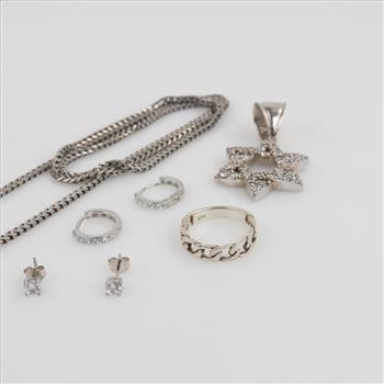 Silver Jewelry, 7 Pieces