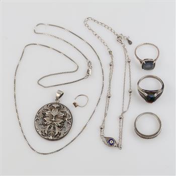 Silver Jewelry, 7 Pieces