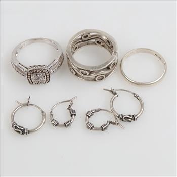 Silver Jewelry, 7 Pieces