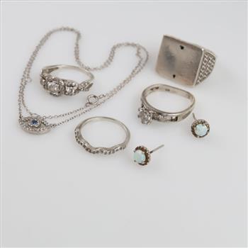 Silver Jewelry, 7 Pieces