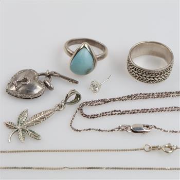 Silver Jewelry, 7 Pieces