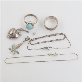 Silver Jewelry, 7 Pieces