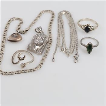 Silver Jewelry, 7 Pieces