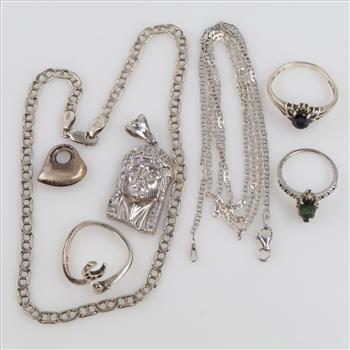 Silver Jewelry, 7 Pieces