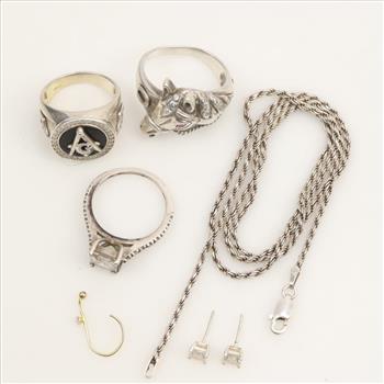 Silver Jewelry, 7 Pieces