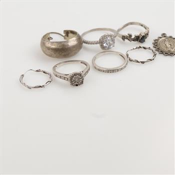 Silver Jewelry, 8 Pieces
