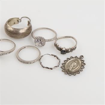 Silver Jewelry, 8 Pieces
