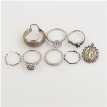 Silver Jewelry, 8 Pieces