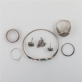 Silver Jewelry, 8 Pieces
