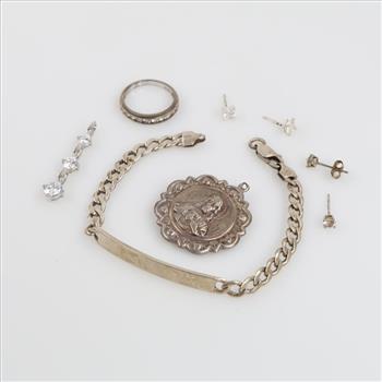 Silver Jewelry, 8 Pieces
