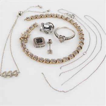 Silver Jewelry, 8 Pieces