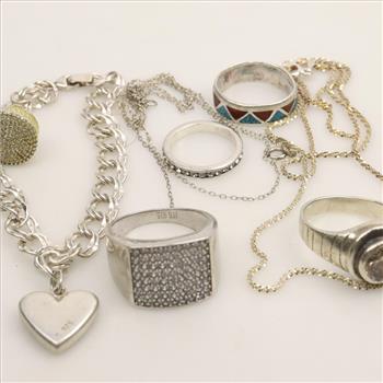 Silver Jewelry, 8 Pieces