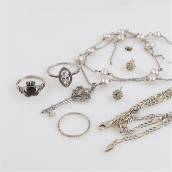 Silver Jewelry, 8 Pieces
