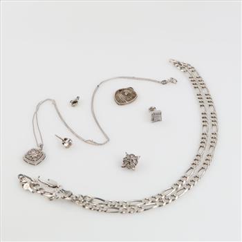 Silver Jewelry, 8 Pieces