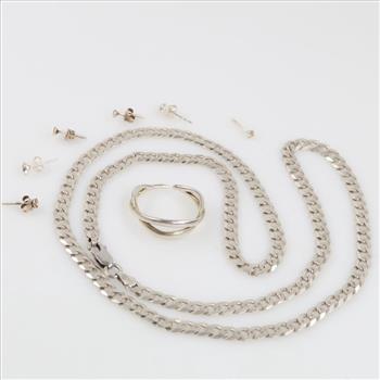 Silver Jewelry, 8 Pieces