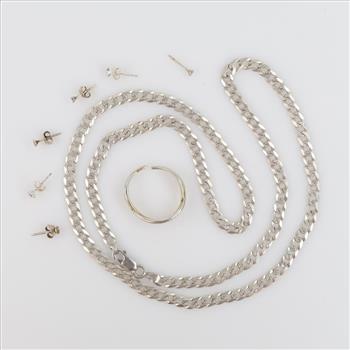 Silver Jewelry, 8 Pieces