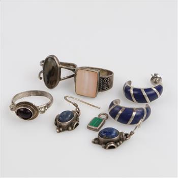 Silver Jewelry, 8 Pieces
