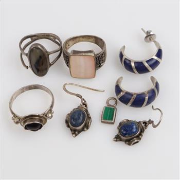 Silver Jewelry, 8 Pieces