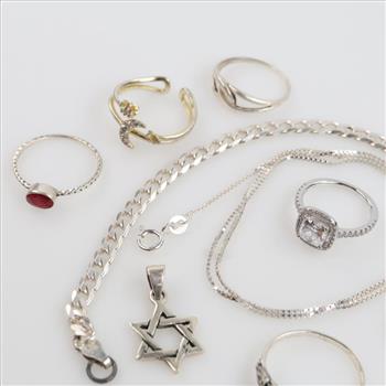 Silver Jewelry, 8 Pieces