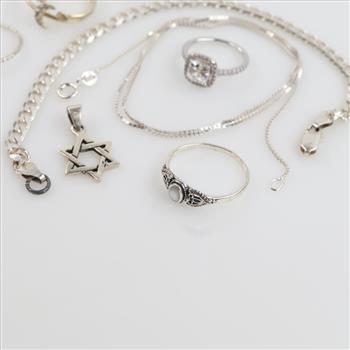 Silver Jewelry, 8 Pieces