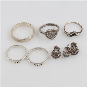 Silver Jewelry, 8 Pieces