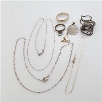 Silver Jewelry, 8 Pieces