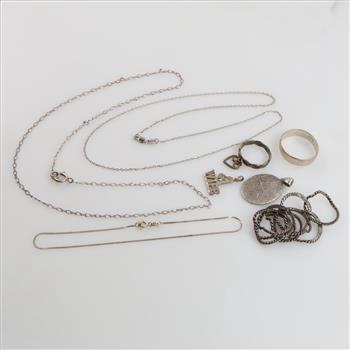 Silver Jewelry, 8 Pieces