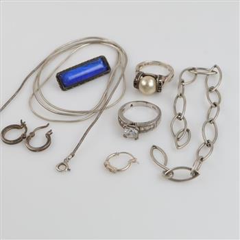 Silver Jewelry, 8 Pieces