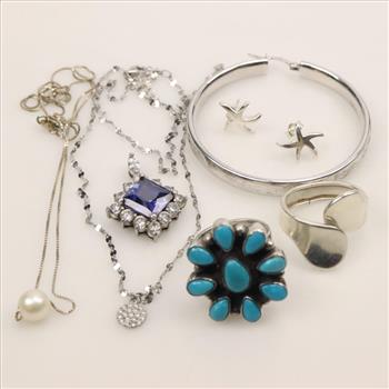 Silver Jewelry, 8 Pieces