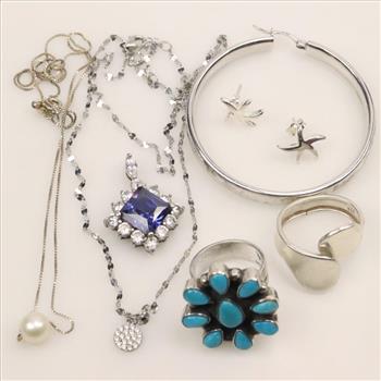 Silver Jewelry, 8 Pieces