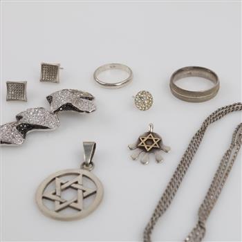 Silver Jewelry, 9 Pieces