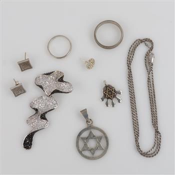 Silver Jewelry, 9 Pieces