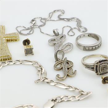 Silver Jewelry, 9 Pieces