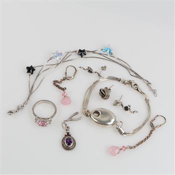 Silver Jewelry, 9 Pieces