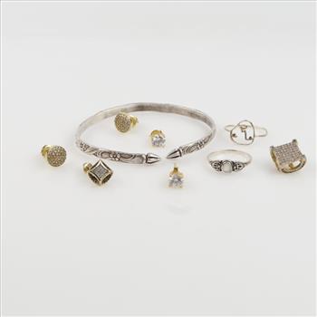 Silver Jewelry, 9 Pieces