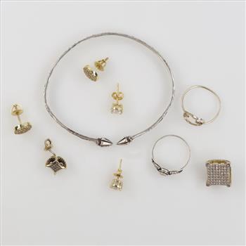 Silver Jewelry, 9 Pieces