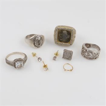 Silver Jewelry, 9 Pieces