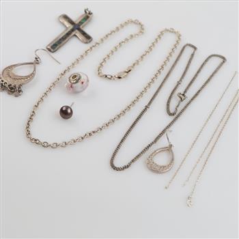 Silver Jewelry, 9 Pieces