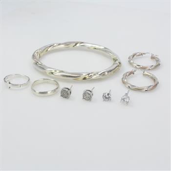 Silver Jewelry, 9 Pieces 20g