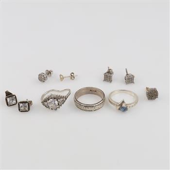 Silver Jewelry Including Pandora, 10 Pieces