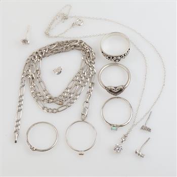 Silver Jewelry including Pandora, 11 Pieces