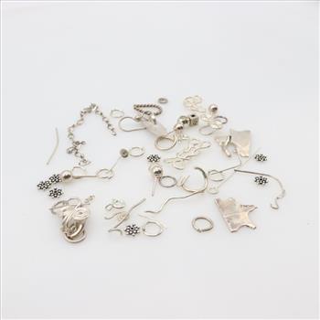 Silver Jewelry Making Pieces, 48+ Pieces