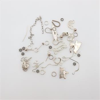 Silver Jewelry Making Pieces, 48+ Pieces